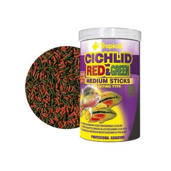 Tropical - Cichlid Red&Green Medium Sticks