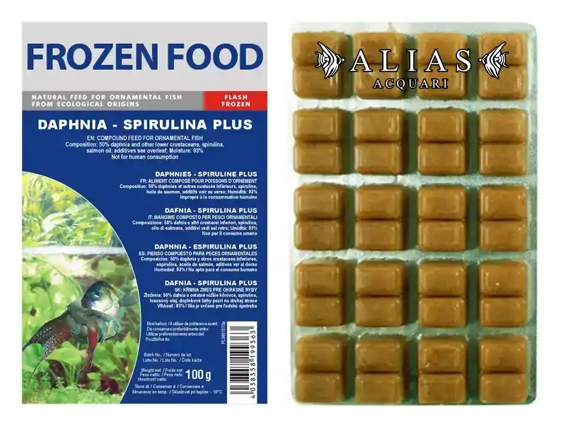 Daphnia Spirulina Plus Frozen blister da 100 g