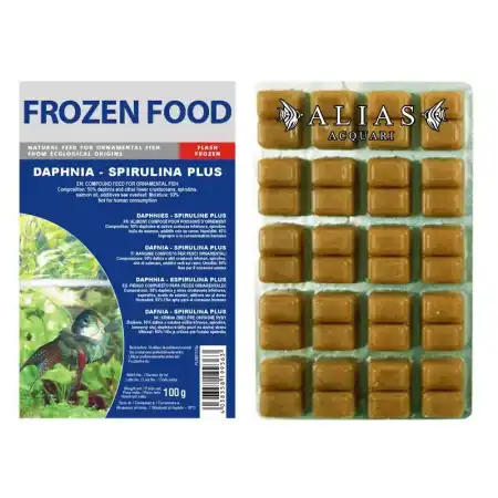 Daphnia Spirulina Plus Frozen blister da 100 g