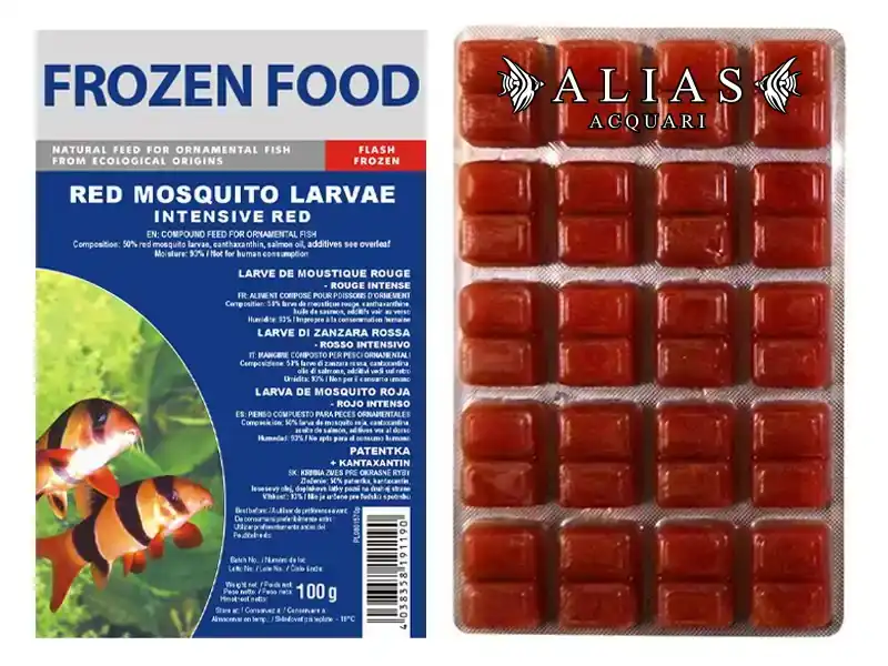 Red Mosquito Larvae Intensive Red Frozen blister da 100 g
